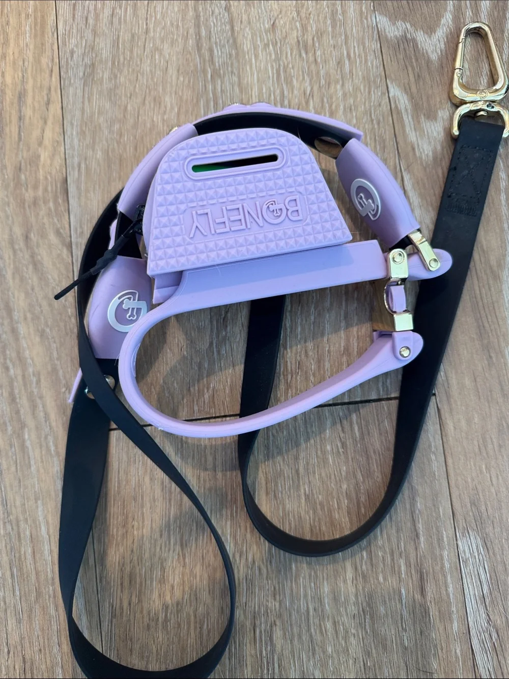 Kids Lilac Silicone Harness with Gold Hardware